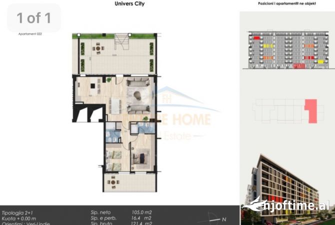 Shtepi ne shitje 2+1 ne Tirane - 230,000 Euro