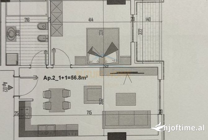 Shtepi ne shitje 1+1 ne Tirane - 79,404 Euro