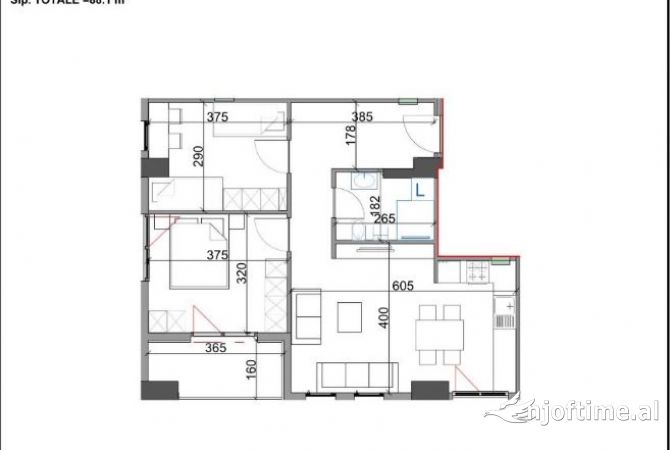 Shtepi ne shitje 2+1 ne Tirane - 141,000 Euro