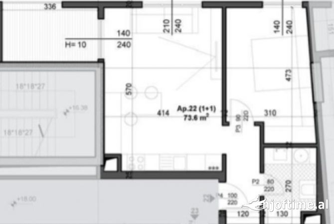 Shtepi ne shitje 1+1 ne Tirane - 110,500 Euro