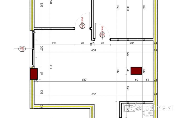 Shtepi ne shitje Apartament ne Tirane, 2+1, Mobilimi Bosh, pa mobiluar, Pagesa 95,000  Euro.
