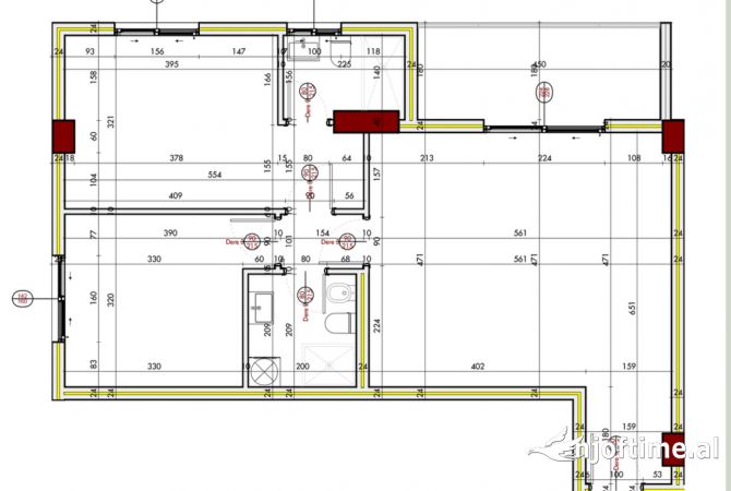 Shtepi ne shitje Apartament ne Tirane, 2+1, Mobilimi Bosh, pa mobiluar, Pagesa 120,000  Euro.
