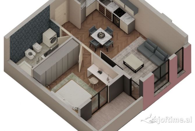 Shtepi ne shitje 1+1 ne Tirane - 64,000 Euro