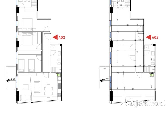 Shtepi ne shitje Apartament ne Tirane, 3+1, Mobilimi Bosh, pa mobiluar, Pagesa 187,965  Euro.