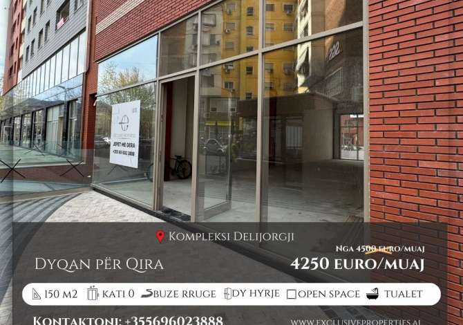 Ambient biznesi me qera 1+1 ne Tirane - 4,250 Euro