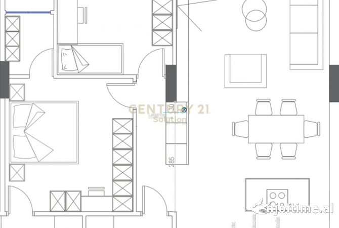 Shtepi ne shitje Apartament ne Vlore, 2+1, Mobilimi Bosh, pa mobiluar, Pagesa 180,000  Euro.
