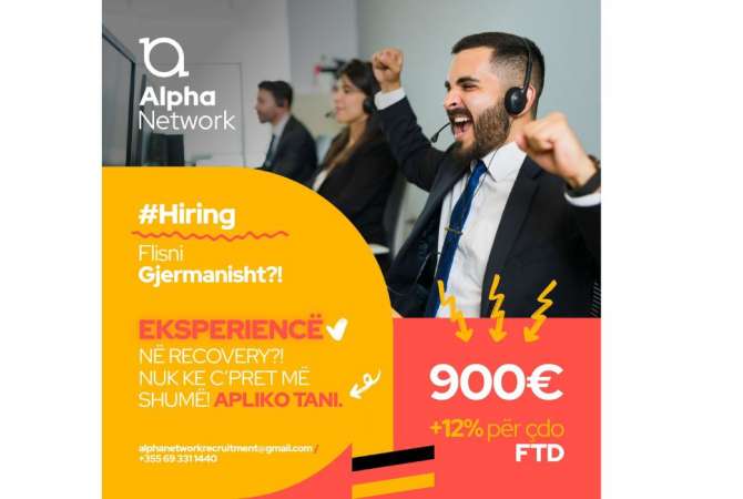 Njoftime Pune Operatore ne Gjuhen Gjermane 