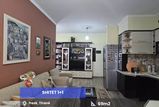 Shtepi ne shitje Apartament ne Tirane, 1+1, Mobilimi E mobiluar, Pagesa 100,000  Euro.