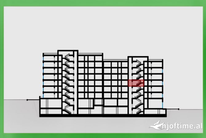 Shtepi ne shitje Apartament ne Tirane, 1+1, Mobilimi Bosh, pa mobiluar, Pagesa 69,700  Euro.