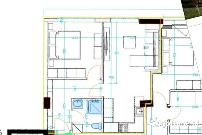 Shtepi ne shitje Apartament ne Tirane, 1+1, Mobilimi Bosh, pa mobiluar, Pagesa 120,000  Euro.