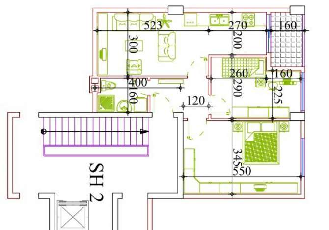 Shtepi ne shitje 2+1 ne Tirane - 109,400 Euro