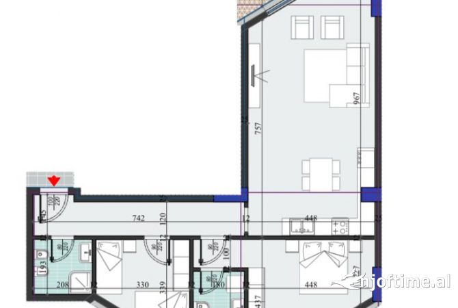 Shtepi ne shitje 2+1 ne Tirane - 180,150 Euro