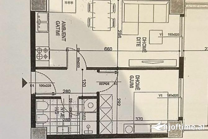 Shtepi ne shitje 1+1 ne Tirane - 108,500 Euro