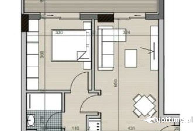 Shtepi ne shitje 1+1 ne Tirane - 71,300 Euro