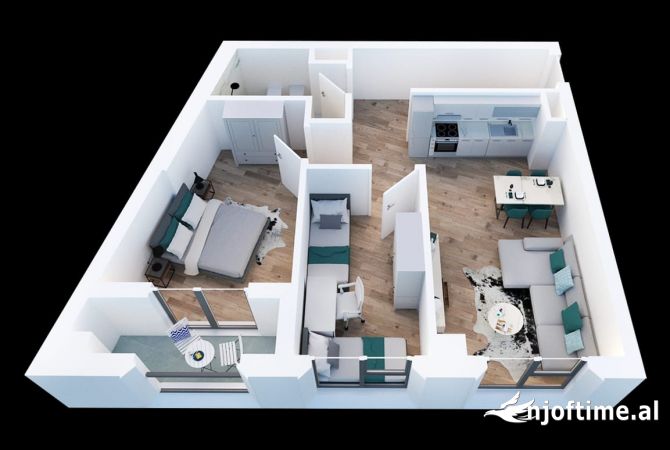 Shtepi me qera 2+1 ne Tirane - 50,000 Leke