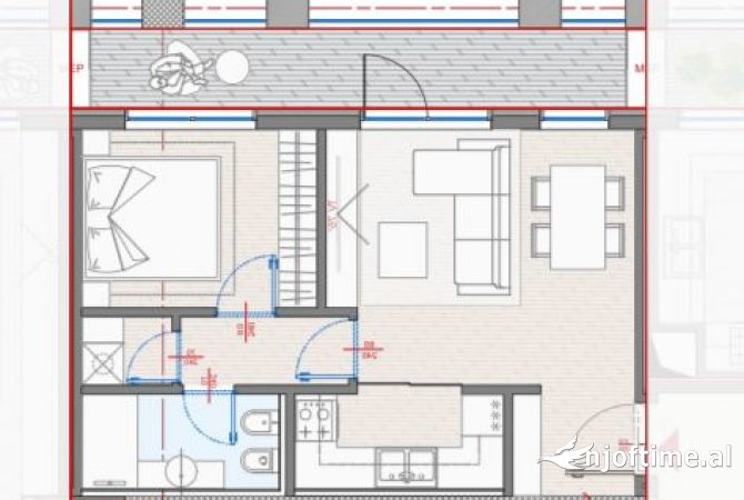 Shtepi ne shitje 1+1 ne Tirane - 173,250 Euro