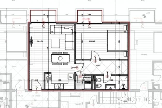 Shtepi ne shitje 1+1 ne Tirane - 186,500 Euro
