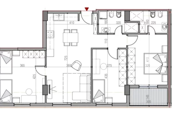 Shtepi ne shitje 3+1 ne Tirane - 128,000 Euro
