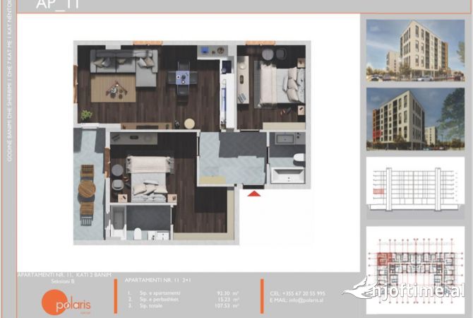 Shtepi ne shitje 2+1 ne Tirane - 70,000 Euro
