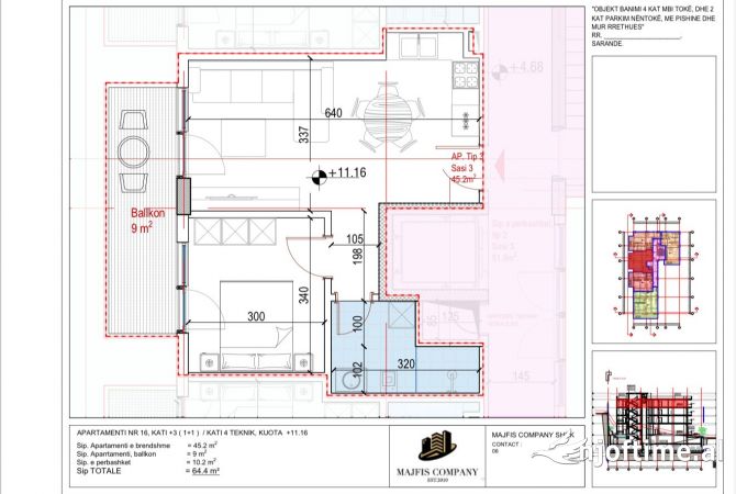 Shtepi ne shitje 1+1 ne Sarande - 103,040 Euro