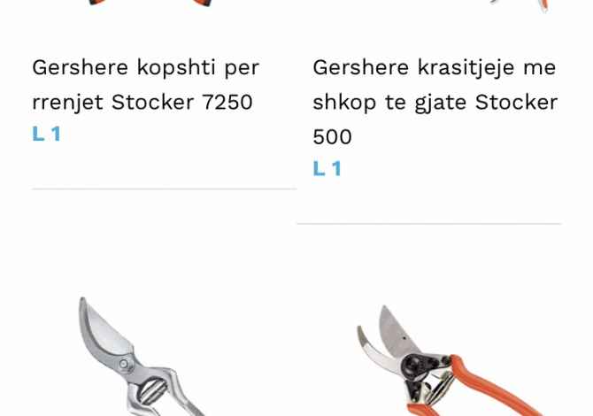 Pajisje bujqesi dhe kopshtari  ne Tirane - 100 Euro