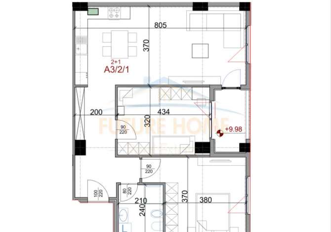 Shtepi ne shitje 2+1 ne Tirane - 159,000 Euro