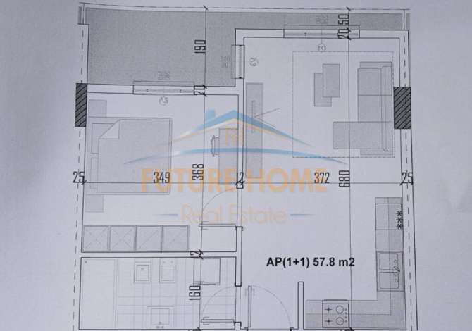 Shtepi ne shitje 1+1 ne Tirane - 65,000 Euro