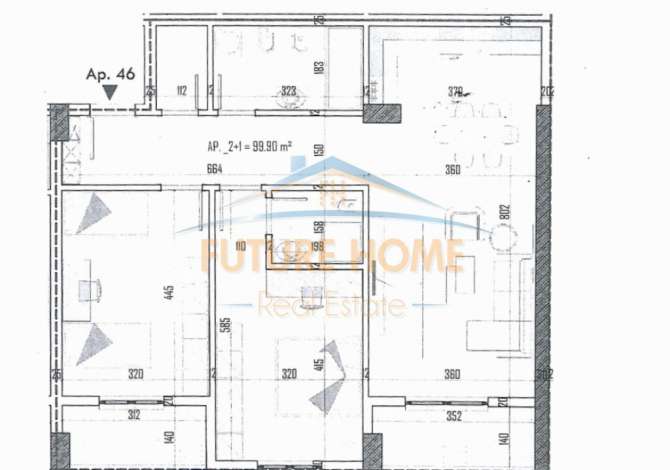Shtepi ne shitje 2+1 ne Tirane - 111,500 Euro