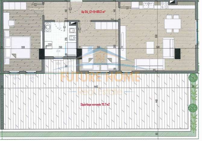 House for Sale 2+1 in Tirana - 132,000 Euro