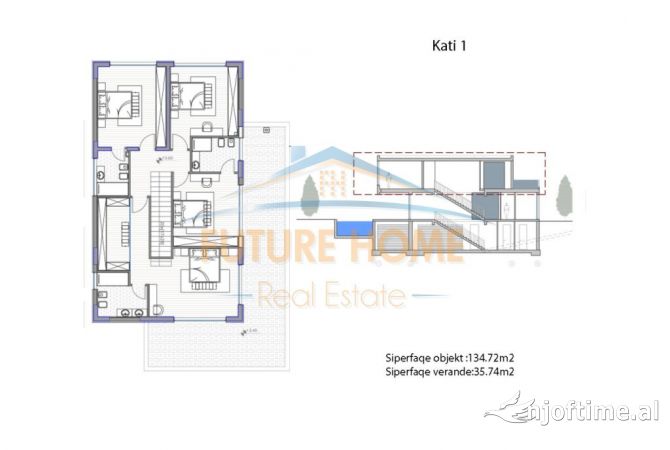 Shtepi ne shitje Vila Luksoze ne Tirane, 5+1, Mobilimi Bosh, pa mobiluar, Pagesa 1,846,000  Euro.