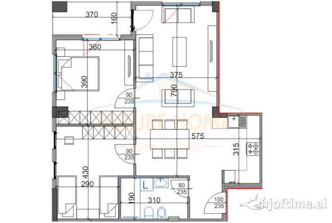 House for Sale 2+1 in Tirana - 166,000 Euro