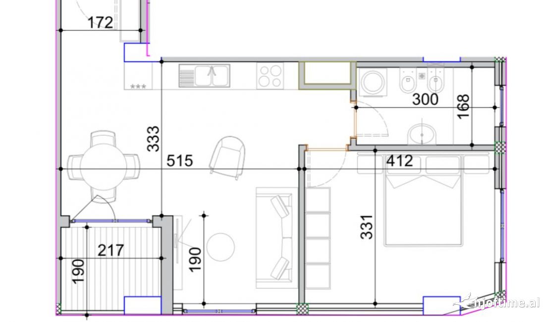 Shtepi ne shitje Apartament ne Tirane, 3+1, Mobilimi Bosh, pa mobiluar, Pagesa 1,300,000  Euro.