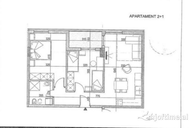 House for Sale 2+1 in Tirana - 95,000 Euro