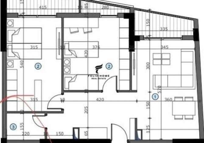 Ambient biznesi me qera 3+1 ne Tirane - 1,500 Euro