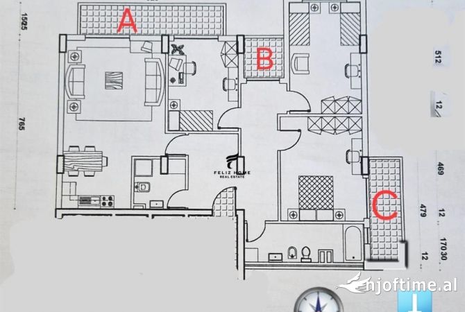 Ambient biznesi me qera 3+1 ne Tirane - 2,200 Euro