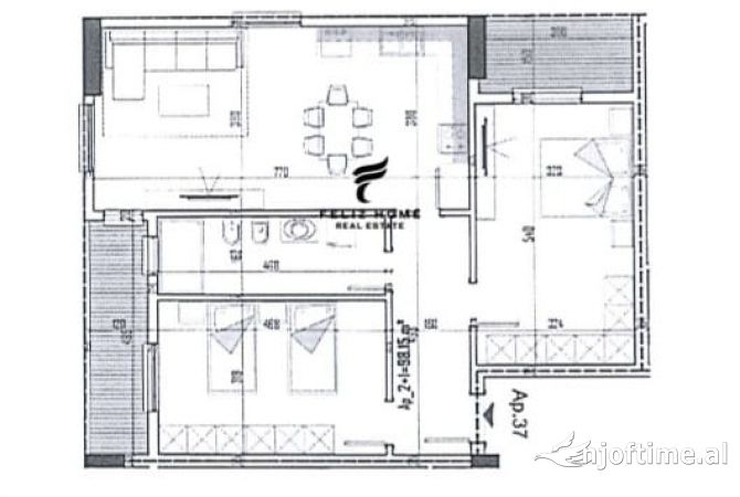 Shtepi ne shitje 1+1 ne Tirane - 82,000 Euro