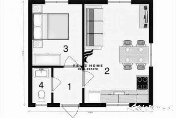 Shtepi ne shitje 1+1 ne Tirane - 108,000 Euro