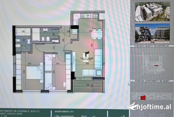 Shtepi ne shitje 2+1 ne Tirane - 105,000 Euro