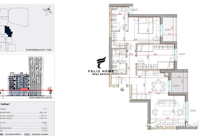 Shtepi ne shitje Apartament ne Tirane, 2+1, Mobilimi Bosh, pa mobiluar, Pagesa 220,000  Euro.