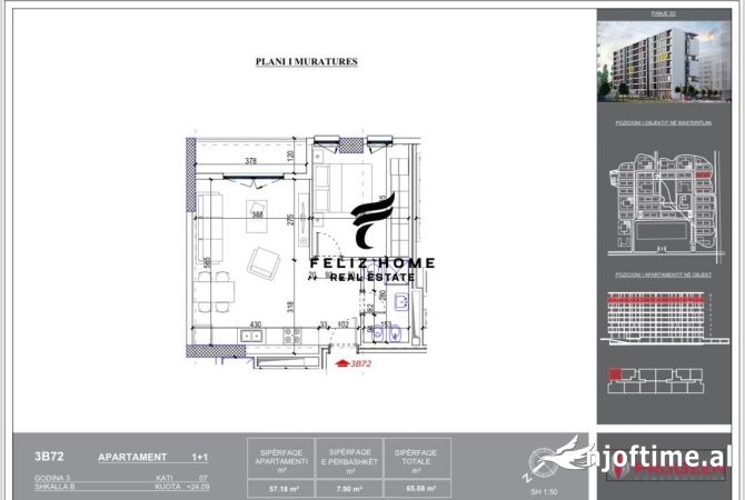 Shtepi ne shitje 1+1 ne Tirane - 63,000 Euro