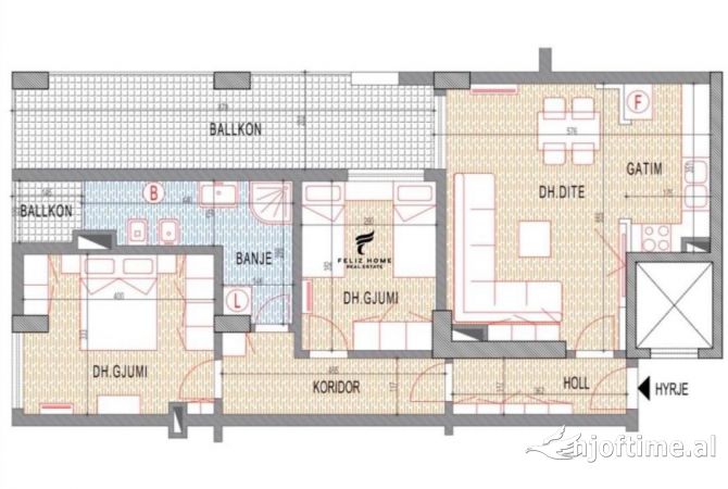 Shtepi ne shitje 2+1 ne Tirane - 175,000 Euro