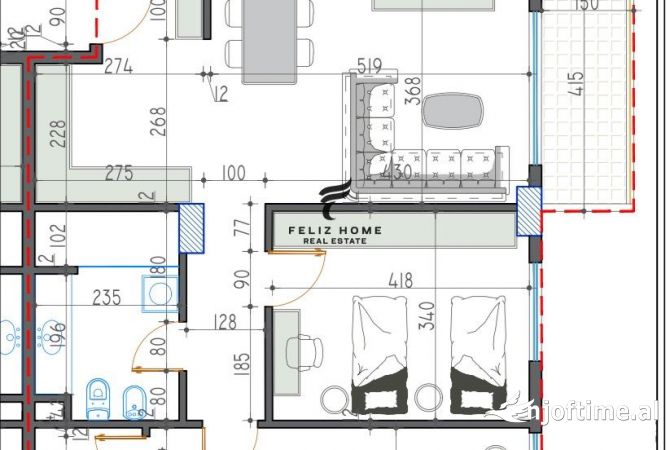 Shtepi ne shitje 2+1 ne Tirane - 131,000 Euro