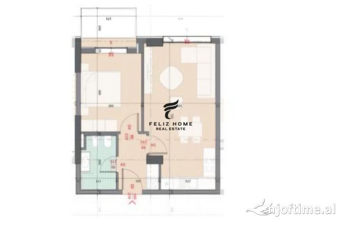Shtepi ne shitje 1+1 ne Tirane - 99,000 Euro