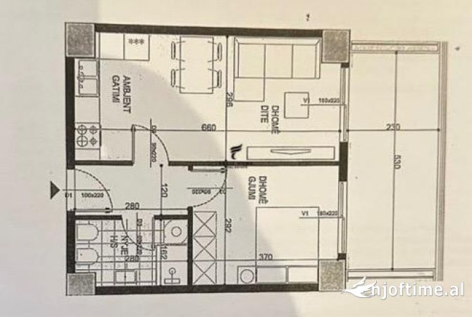 Shtepi ne shitje 1+1 ne Tirane - 108,500 Euro