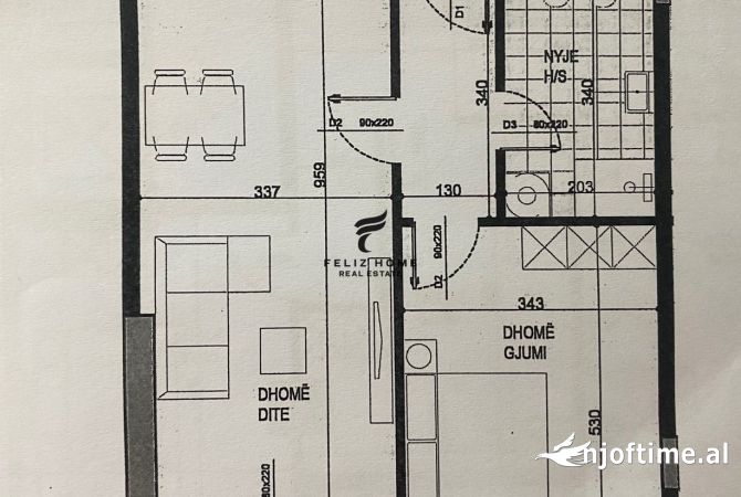 Shtepi ne shitje 1+1 ne Tirane - 143,000 Euro
