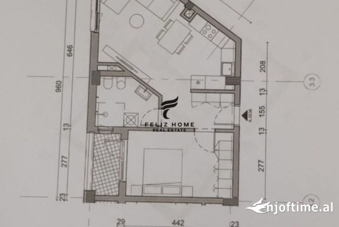 Shtepi ne shitje 1+1 ne Tirane - 83,000 Euro