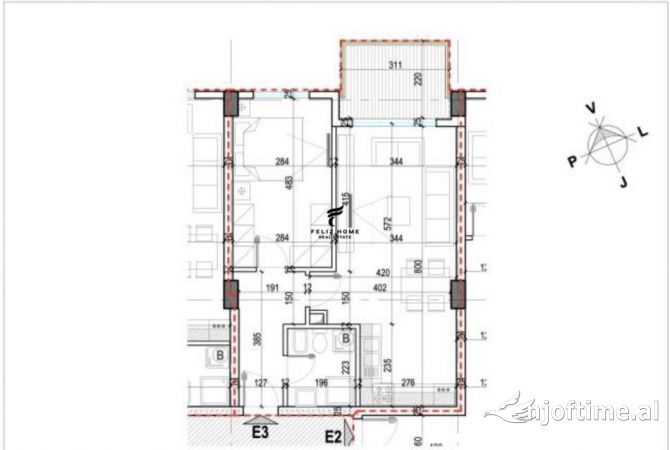 Shtepi ne shitje 1+1 ne Tirane - 129,000 Euro