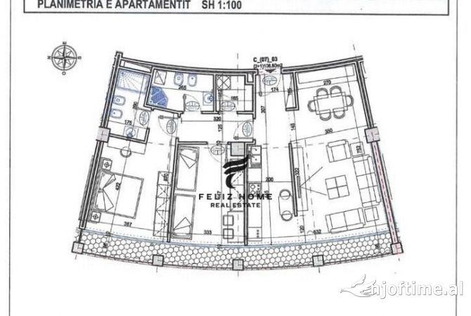 Shtepi me qera 2+1 ne Tirane - 1,500 Euro