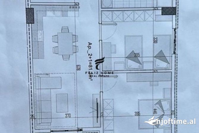 Shtepi ne shitje 2+1 ne Tirane - 93,000 Euro