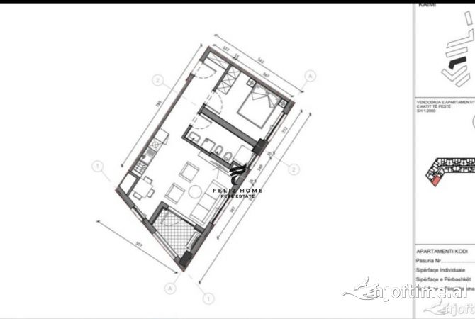 Shtepi ne shitje 1+1 ne Tirane - 168,000 Euro